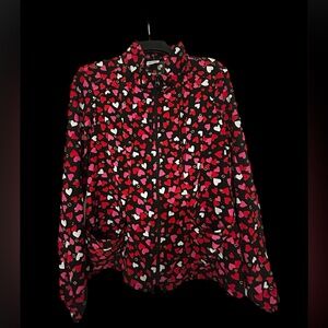 Heart Soul Valentine’s Heart Patterned Women’s Bomber Jacket